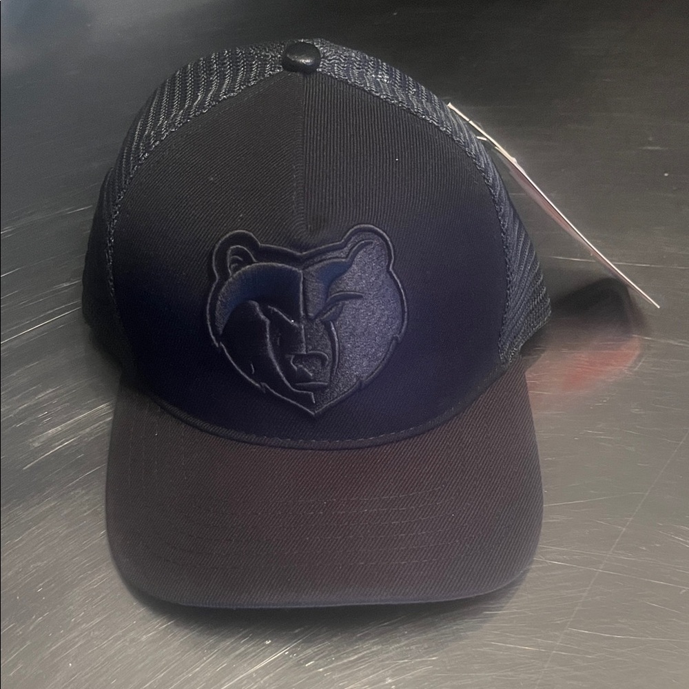 Memphis Grizzlies All Black Trucker Hat